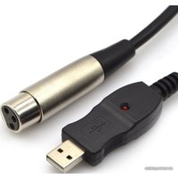 Кабель USBTOP USB - XLR со звуковой картой для подключения микрофона