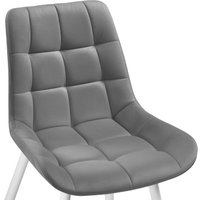 Стул Notta Челси (велюр темно-серый/белый)