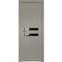 Межкомнатная дверь ProfilDoors 2.03XN L 50х200 (стоун, стекло lacobel черный лак)