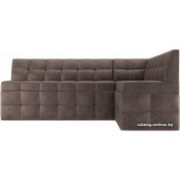 Угловой диван Мебель-АРС Атлантис правый 212x84x135 (серо-шоколадный Star Velvet 60 Cofee)