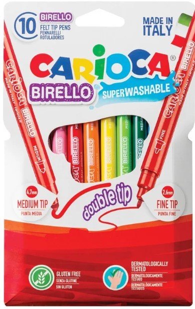 

Фломастеры Carioca Birello 41438 (10 цветов)