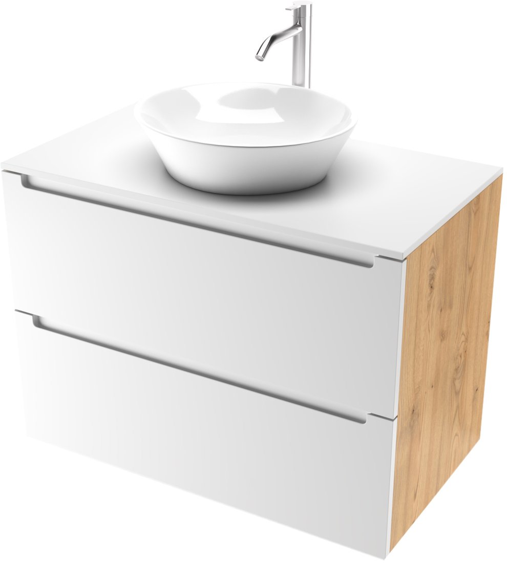 

ЗОВ Тумба под умывальник Дион 100 D100LHO0M9003MKV5-LDSPW (белый матовый/дуб)
