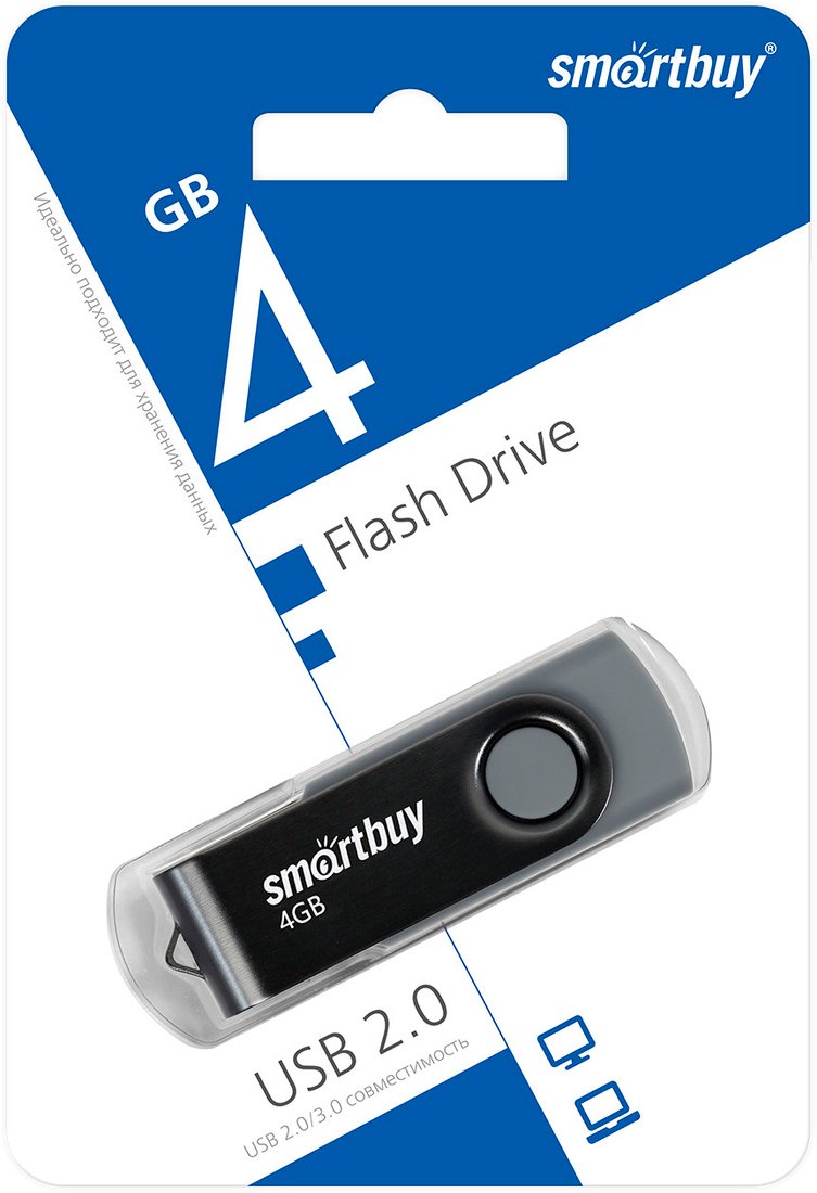 

USB Flash SmartBuy Twist 4GB (черный)