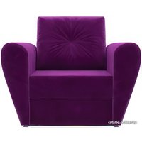 Кресло-кровать Мебель-АРС Квартет (микровельвет, фиолетовый)
