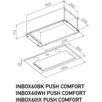 Кухонная вытяжка Meferi INBOX60BK Push Comfort