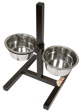 Подставка для мисок Zoonik 08827-1 (бронзовый, с мисками)