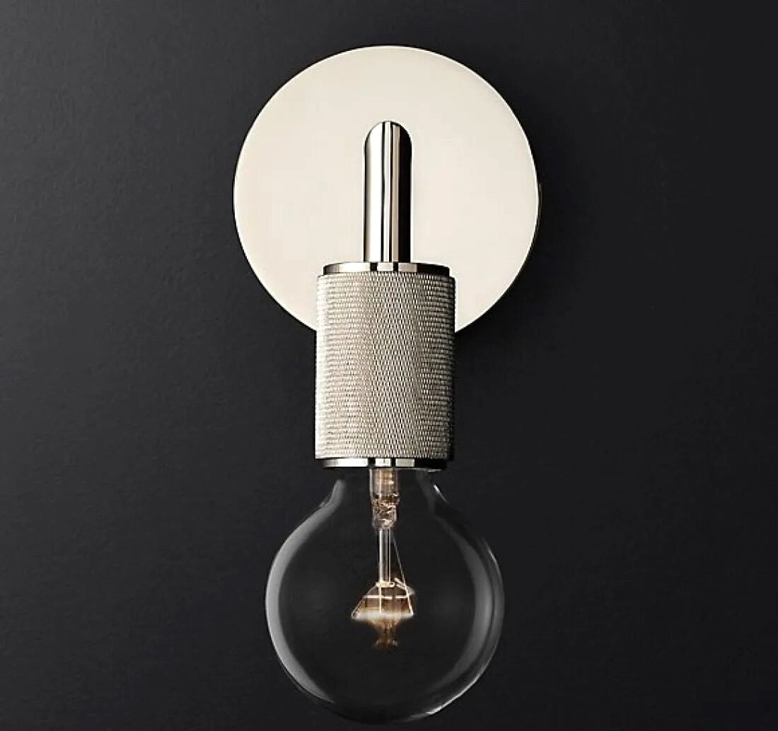 

Бра ImperiumLoft Rh utilitaire single sconce silver 44.553 123286-22