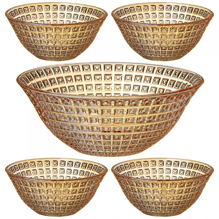 Набор салатников Lefard Diamant Amber 691-067 (5шт)