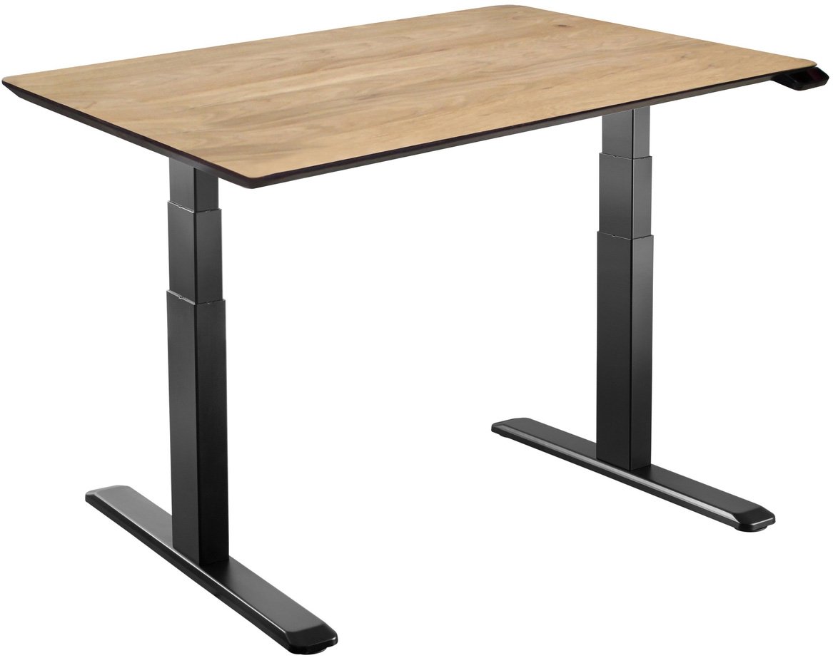 

Стол ErgoSmart Wooden Ergo Desk Prime 1300х750х27 мм (массив дуб натуральный/черный)