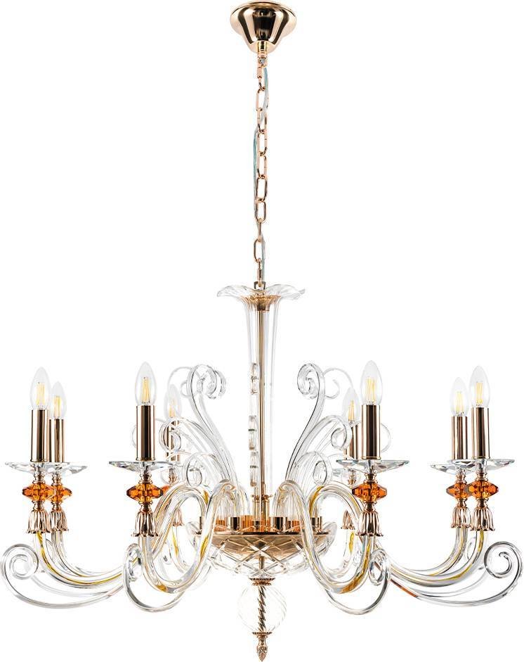 

Подвесная люстра Crystal Lux Catarina Sp8 V2 Gold