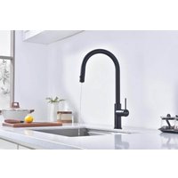 Смеситель Paulmark Galant Ga213077-GM (черный/вороненая сталь)