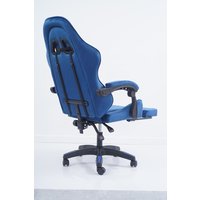 Игровое (геймерское) кресло Calviano 1584 (велюр, синий)