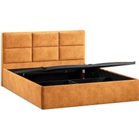 Кровать Трия Стелла Тип 1 c ПМ и заглушиной 160x200 (микровелюр Wellmart Yellow)