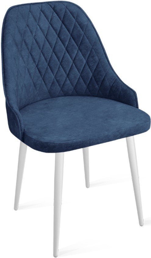 

Стул Трия Гранд К1К (белый матовый/микровелюр Wellmart Blue)