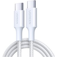 Кабель Ugreen L502 USB Type-C - USB Type-C (2 м, белый)