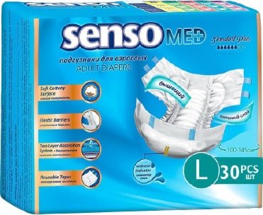 

Подгузники для взрослых Senso Med Standart Plus L (30 шт)