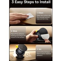 Держатель для смартфона Baseus PrimeTrip VC1 Air Dashboard Magnetic Car Mount Cosmic Black C0013901