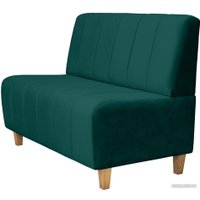 Диван Brioli Руди полоса двухместный (V10-бирюзовый)