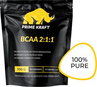 BCAA Prime Kraft BCAA 2:1:1 (500г, без вкуса)