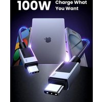 Кабель Ugreen L512 USB Type-C - USB Type-C 45063 (1 м, черный)