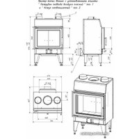 Свободностоящая печь-камин Мета-Бел Fenix 2 ТКТ 10.0-02