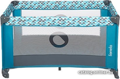 Игровой манеж Lionelo Stefi (зеленый/бирюзовый)