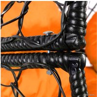 Кресло M-Group Апельсин 11520407 (черный ротанг/оранжевая подушка)