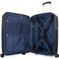 Чемодан-спиннер Verage Diamond 69 см (черный матовый)