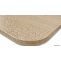 Кухонный стол Sheffilton SHT-ТU14/ЛДСП 60/60 (чёрный муар/золото/дуб сонома)