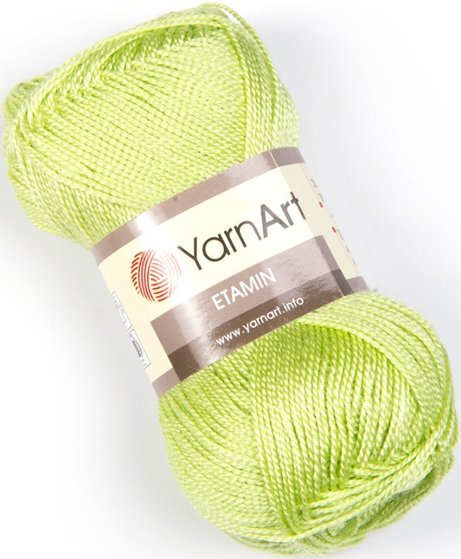 

Пряжа для вязания Yarnart Этамин 30гр 180м 452 (10шт, светло-зеленый)