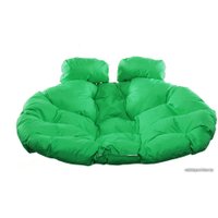 Подвесное кресло M-Group Для двоих 11450204 (коричневый ротанг/зеленая подушка)