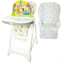 Высокий стульчик ForKiddy Podium Toys 0+ (два чехла +х/б вкладыш, лев)