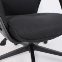 Офисное кресло AksHome Sierra (черная ткань/черный металл)