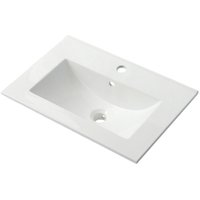  ЗОВ Тумба с умывальником Лира 70 L70MW0MWGVA-OL70 (белый глянцевый)