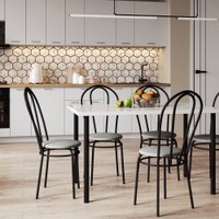 Стул Mio Tesoro Тюльпан (серый/черный)