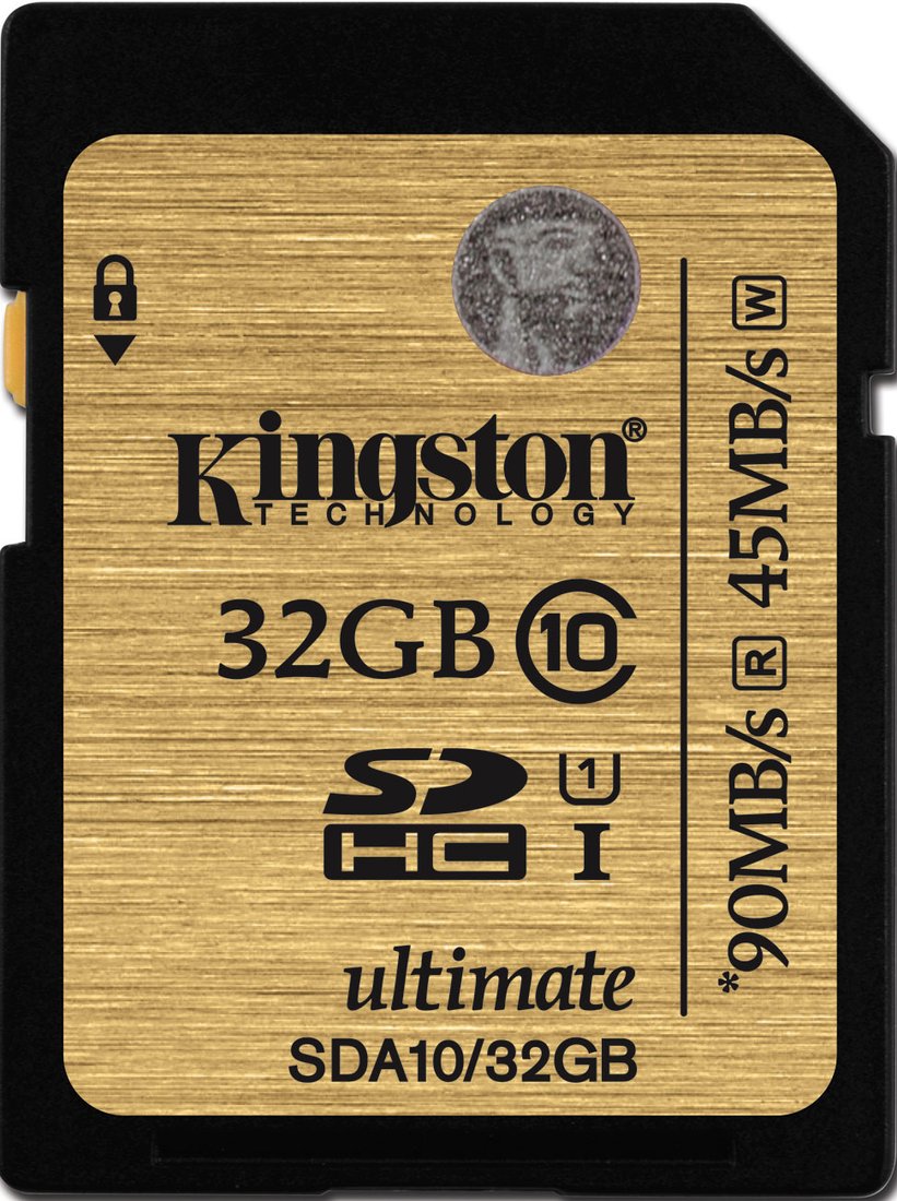 

Карта памяти Kingston SDHC Ultimate UHS-I U1 (Class 10) 32GB (SDA10/32GB)