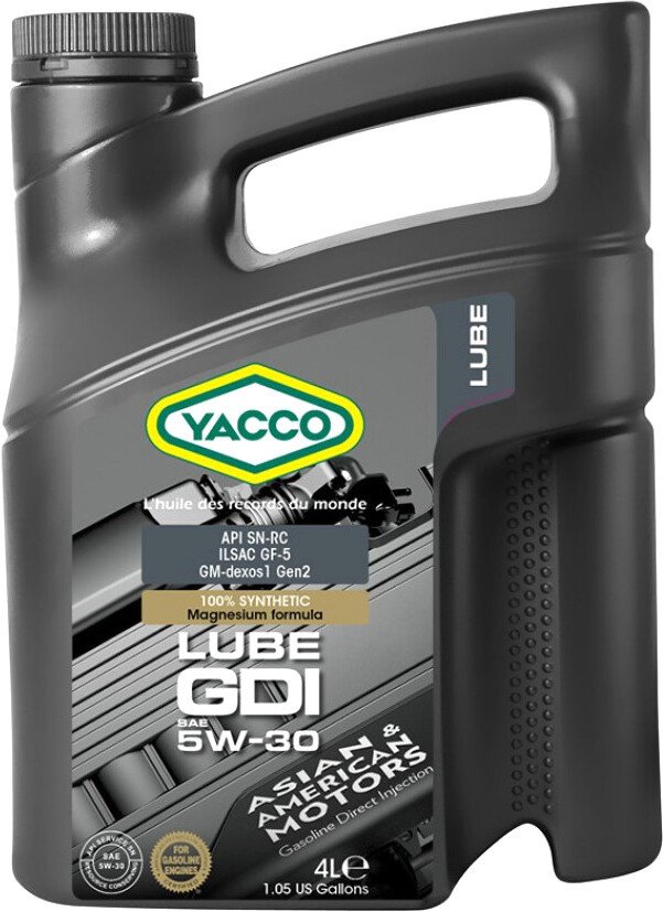 

Моторное масло Yacco Lube GDI 5W-30 4л