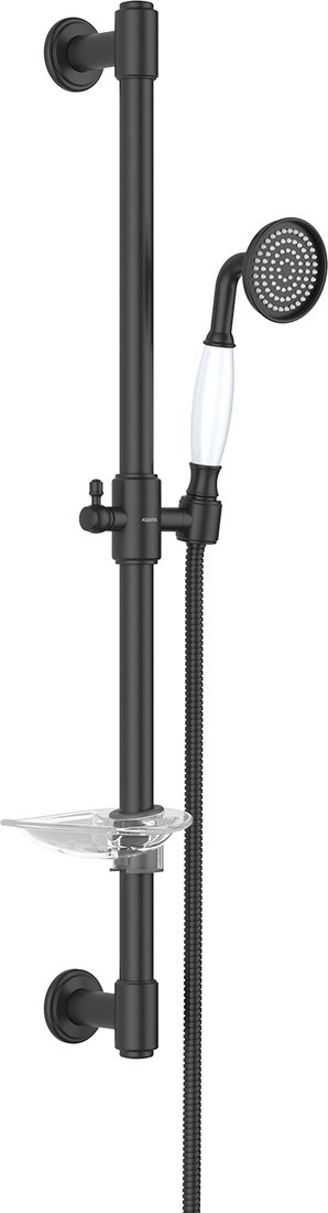 Душевой гарнитур  Aquatek Классик AQ2020MB (матовый черный)
