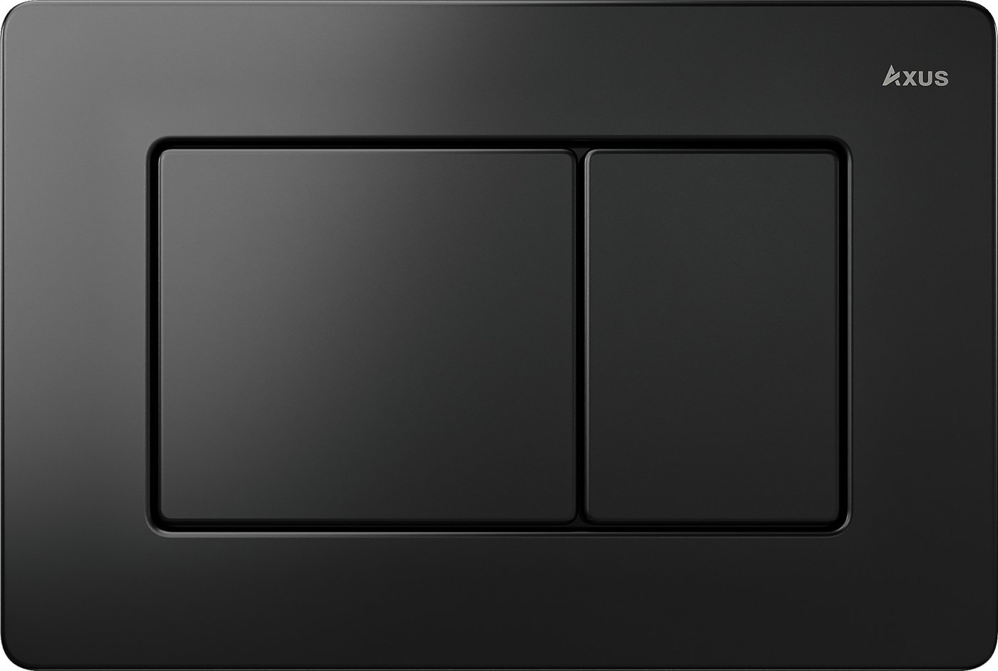 Панель смыва Axus 097LB Slim (черный)