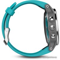 Умные часы Garmin Fenix 5S 42mm (серебристый/бирюзовый) [010-01685-01]