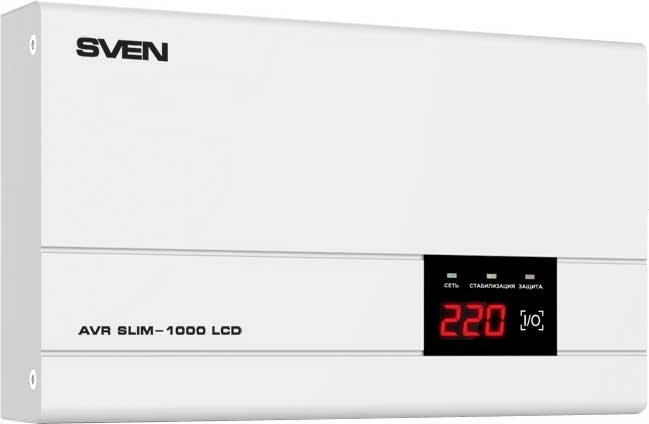 

Стабилизатор напряжения SVEN AVR SLIM-1000 LCD