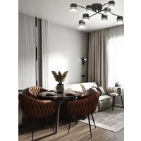 Припотолочная люстра Aitin Pro X4512/8 (черный)