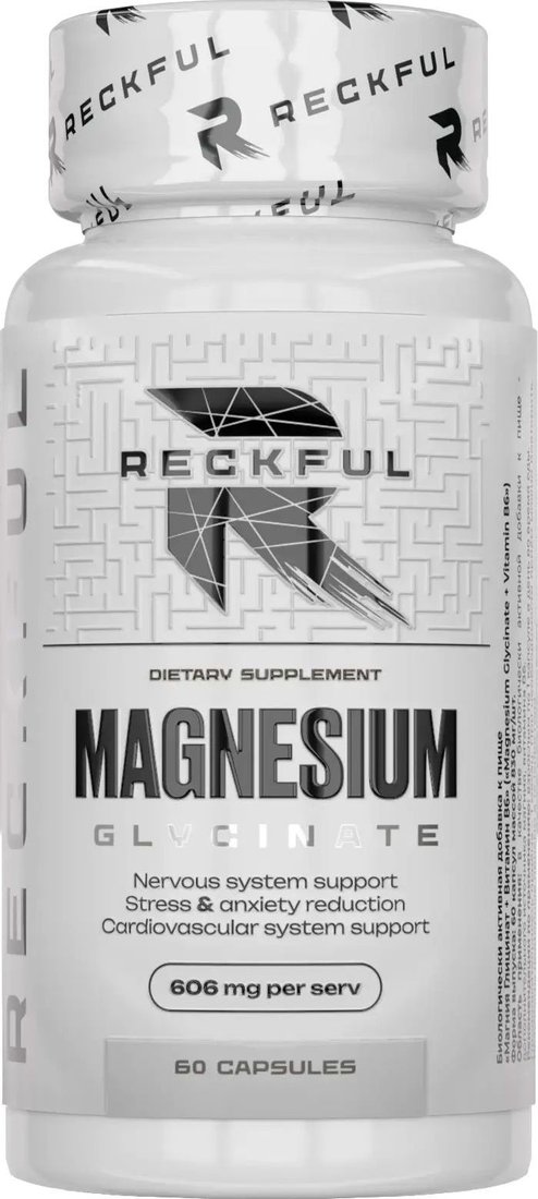 БАД Reckful Magnesium Glycinate (60 капсул)