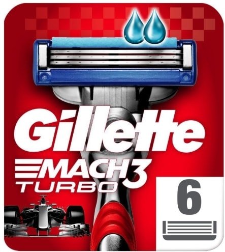 

Сменные кассеты для бритья Gillette Mach3 Turbo (6 шт)