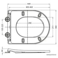 Унитаз приставной BelBagno Sfera-R BB2141CBR (без сиденья)