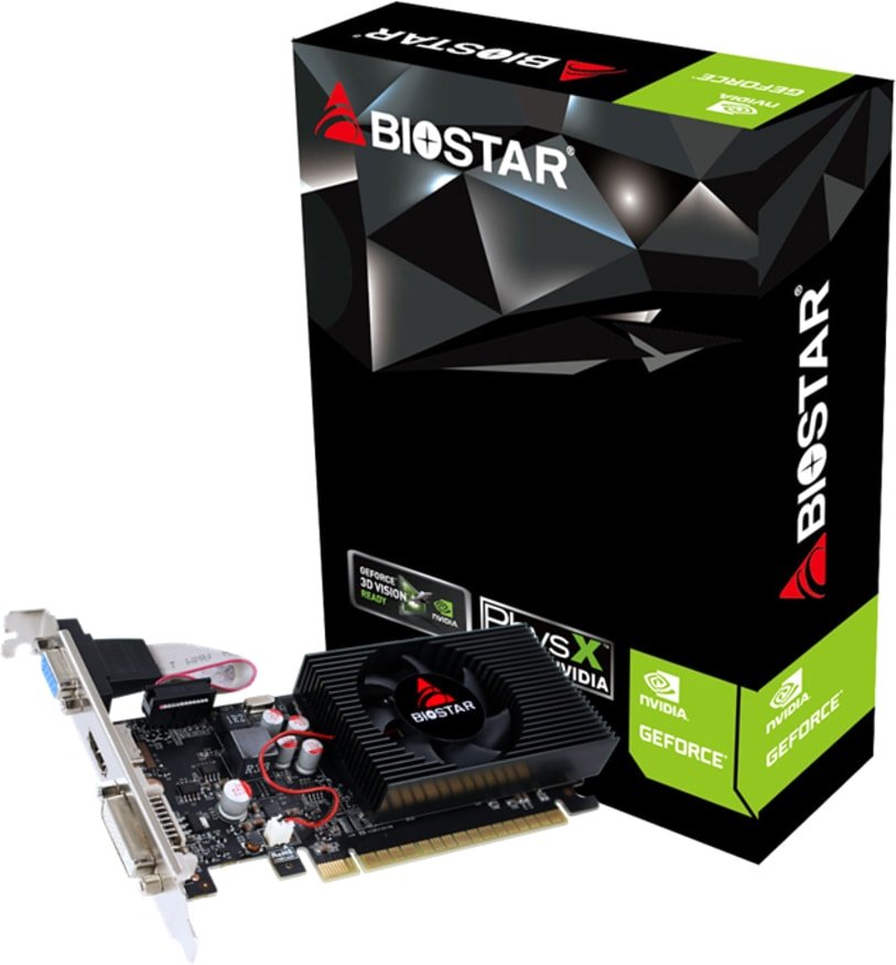 

Видеокарта BIOSTAR GeForce GT 730 4GB DDR3 VN7313TH41 (LP)