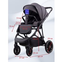 Универсальная коляска Chiccolino Gold (2 в 1, grey)