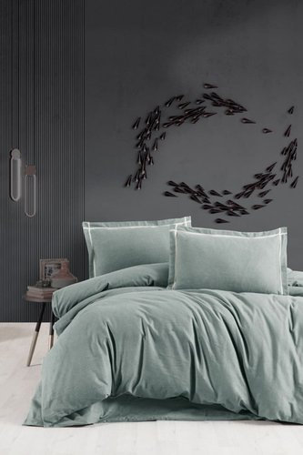 Евро комплект постельного белья Karven Soprano Green Евро N244