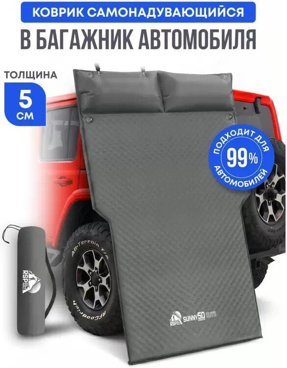 Самонадувающийся коврик RSP Outdoors Sunny 50 Auto (серый)