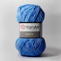 Пряжа для вязания Yarnart Dolce 100% микрополиэстер 777 100 г (120 м, голубой/гиацинт)